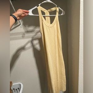 Pale Yellow Bodycon Dress- New with Tag